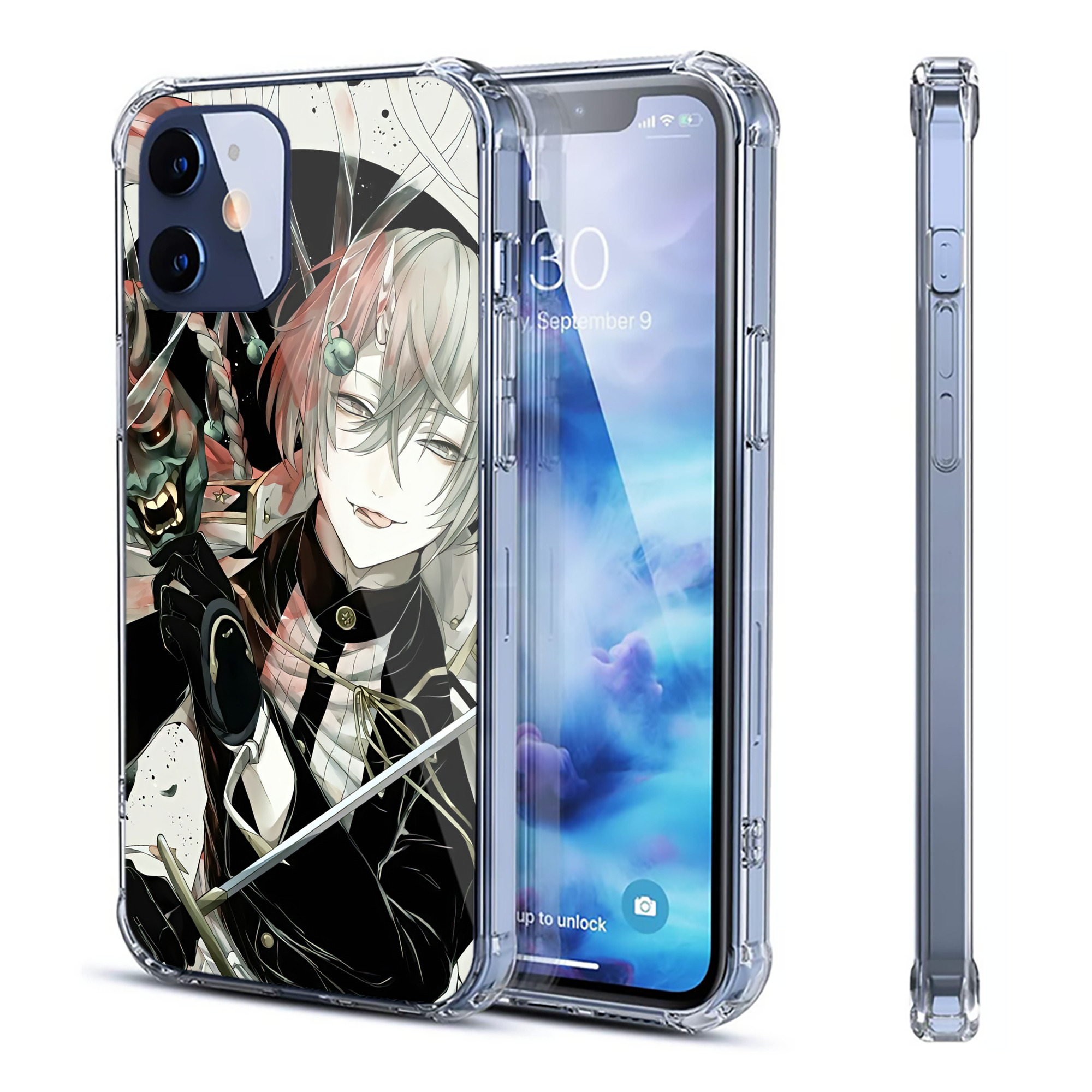 （画像用） 刀剣乱舞 Touken Ranbu 【iPhone 12シリーズ対応】透明スマホケース（クリアソフトケース）